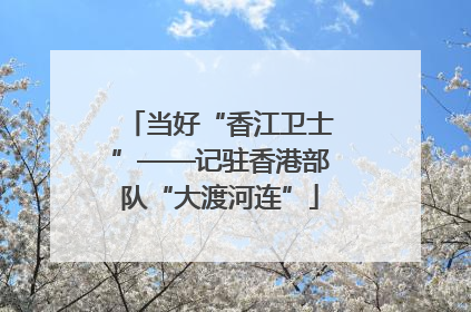 当好“香江卫士”——记驻香港部队“大渡河连”