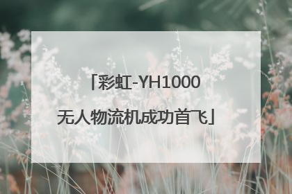 彩虹-YH1000无人物流机成功首飞
