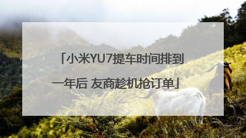 小米YU7提车时间排到一年后 友商趁机抢订单