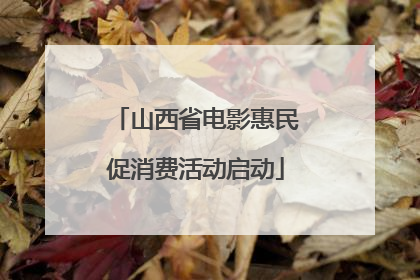山西省电影惠民促消费活动启动