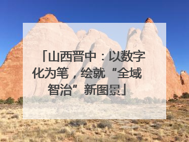 山西晋中：以数字化为笔，绘就“全域智治”新图景
