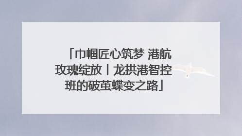 巾帼匠心筑梦 港航玫瑰绽放丨龙拱港智控班的破茧蝶变之路