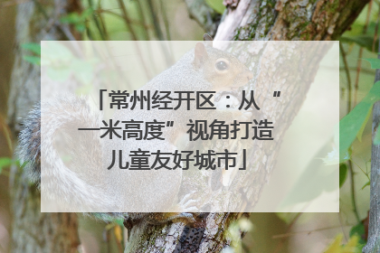 常州经开区：从“一米高度”视角打造儿童友好城市