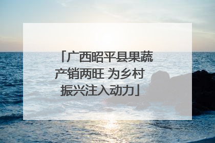 广西昭平县果蔬产销两旺 为乡村振兴注入动力