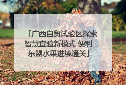 广西自贸试验区探索智慧查验新模式 便利东盟水果进境通关