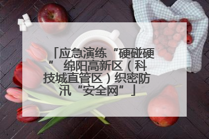 应急演练“硬碰硬” 绵阳高新区（科技城直管区）织密防汛“安全网”