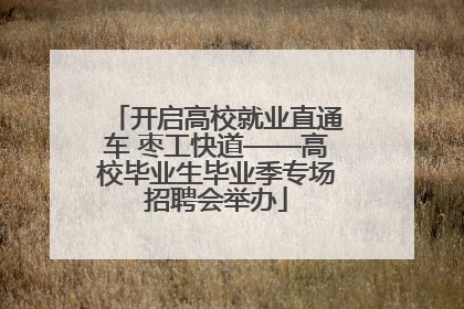 开启高校就业直通车 枣工快道——高校毕业生毕业季专场招聘会举办
