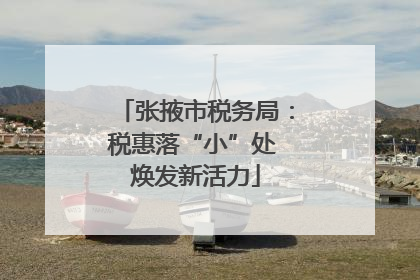 张掖市税务局：税惠落“小”处 焕发新活力