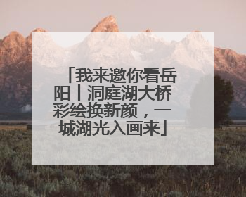 我来邀你看岳阳丨洞庭湖大桥彩绘换新颜，一城湖光入画来