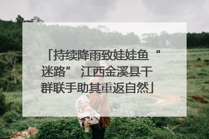 持续降雨致娃娃鱼“迷路” 江西金溪县干群联手助其重返自然
