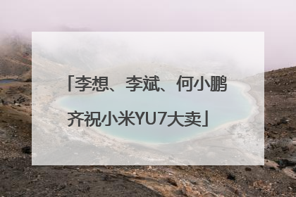 李想、李斌、何小鹏齐祝小米YU7大卖