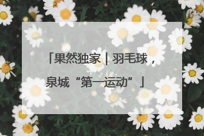 果然独家｜羽毛球，泉城“第一运动”