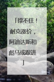 撑不住！耐克涨价，阿迪达斯和彪马或跟进