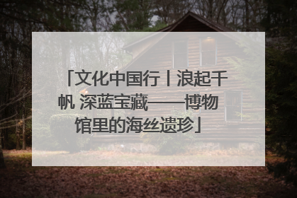 文化中国行丨浪起千帆 深蓝宝藏——博物馆里的海丝遗珍