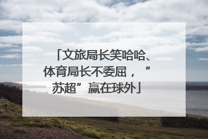 文旅局长笑哈哈、体育局长不委屈，“苏超”赢在球外