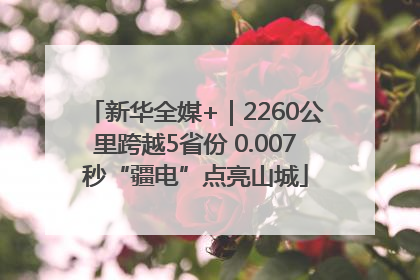 新华全媒+｜2260公里跨越5省份 0.007秒“疆电”点亮山城