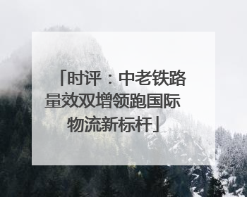 时评：中老铁路量效双增领跑国际物流新标杆
