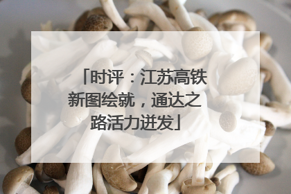 时评：江苏高铁新图绘就，通达之路活力迸发