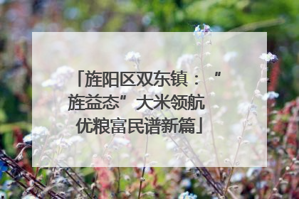 旌阳区双东镇：“旌益态”大米领航 优粮富民谱新篇
