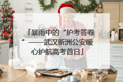 暴雨中的“护考答卷”——武汉新洲公安暖心护航高考首日