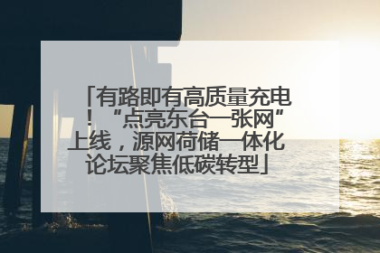 有路即有高质量充电！“点亮东台一张网”上线，源网荷储一体化论坛聚焦低碳转型