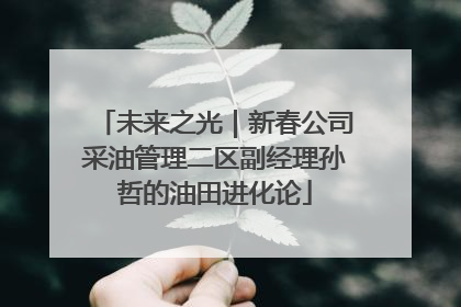 未来之光｜新春公司采油管理二区副经理孙哲的油田进化论
