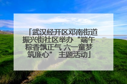 武汉经开区邓南街道振兴街社区举办“端午粽香飘正气 六一童梦筑廉心” 主题活动