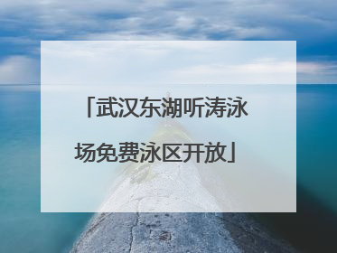 武汉东湖听涛泳场免费泳区开放