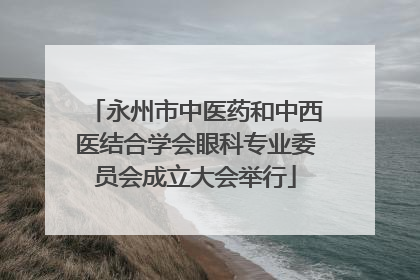 永州市中医药和中西医结合学会眼科专业委员会成立大会举行