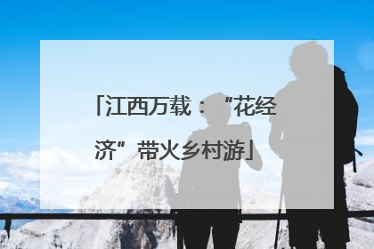 江西万载：“花经济”带火乡村游