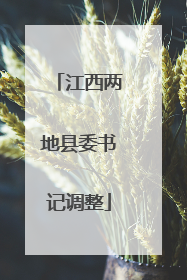 江西两地县委书记调整