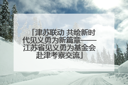 津苏联动 共绘新时代见义勇为新篇章——江苏省见义勇为基金会赴津考察交流