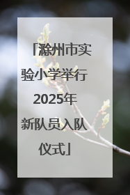 滁州市实验小学举行2025年新队员入队仪式