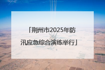 荆州市2025年防汛应急综合演练举行