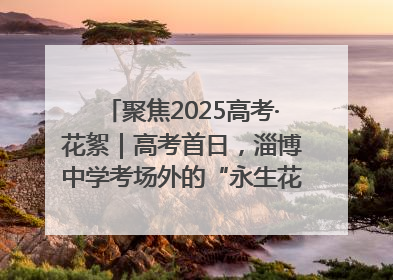 聚焦2025高考·花絮｜高考首日，淄博中学考场外的“永生花”传递温暖与祝福