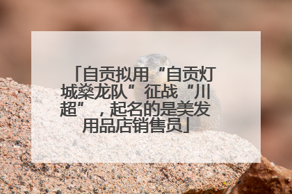 自贡拟用“自贡灯城燊龙队”征战“川超”，起名的是美发用品店销售员