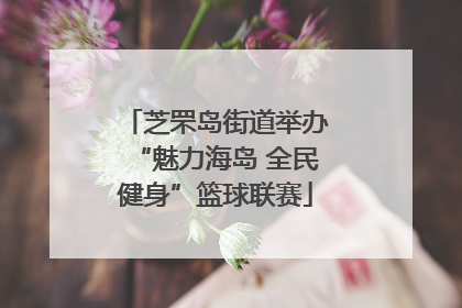 芝罘岛街道举办“魅力海岛 全民健身”篮球联赛