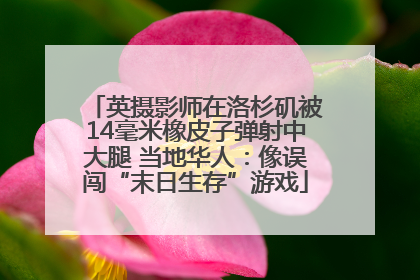 英摄影师在洛杉矶被14毫米橡皮子弹射中大腿 当地华人：像误闯“末日生存”游戏