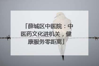 薛城区中医院：中医药文化进机关，健康服务零距离