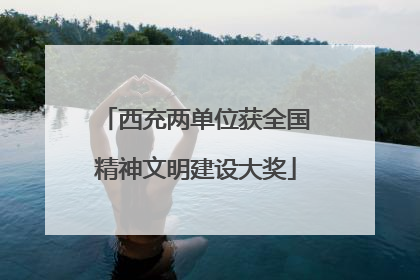 西充两单位获全国精神文明建设大奖