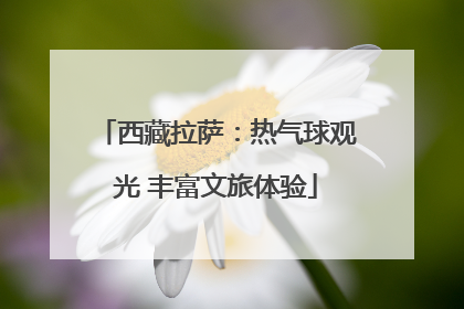 西藏拉萨：热气球观光 丰富文旅体验