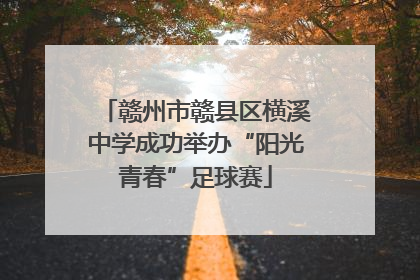 赣州市赣县区横溪中学成功举办“阳光青春”足球赛
