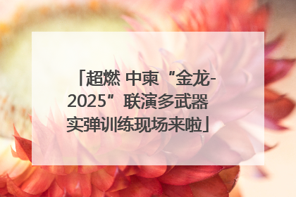 超燃 中柬“金龙-2025”联演多武器实弹训练现场来啦