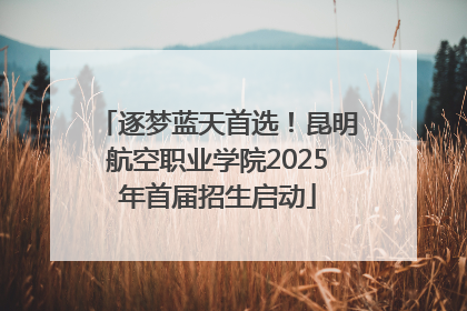 逐梦蓝天首选！昆明航空职业学院2025年首届招生启动