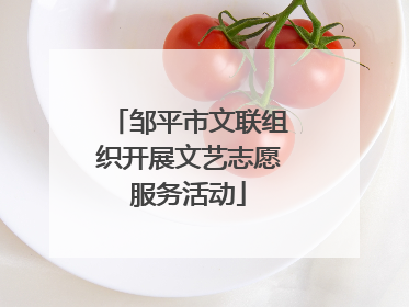 邹平市文联组织开展文艺志愿服务活动