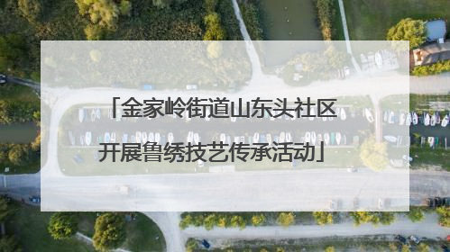 金家岭街道山东头社区开展鲁绣技艺传承活动