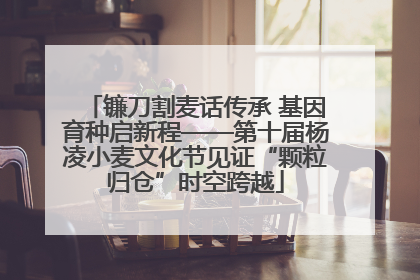 镰刀割麦话传承 基因育种启新程——第十届杨凌小麦文化节见证“颗粒归仓”时空跨越
