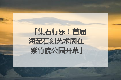 集石行乐！首届海淀石刻艺术周在紫竹院公园开幕