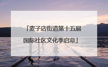 麦子店街道第十五届国际社区文化季启幕