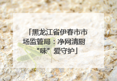 黑龙江省伊春市市场监管局：净网清厨 “味”爱守护